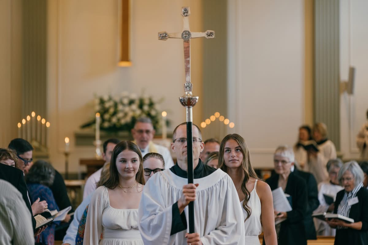 Young choristers serving in worship at Christ Church Episcopal Hudson