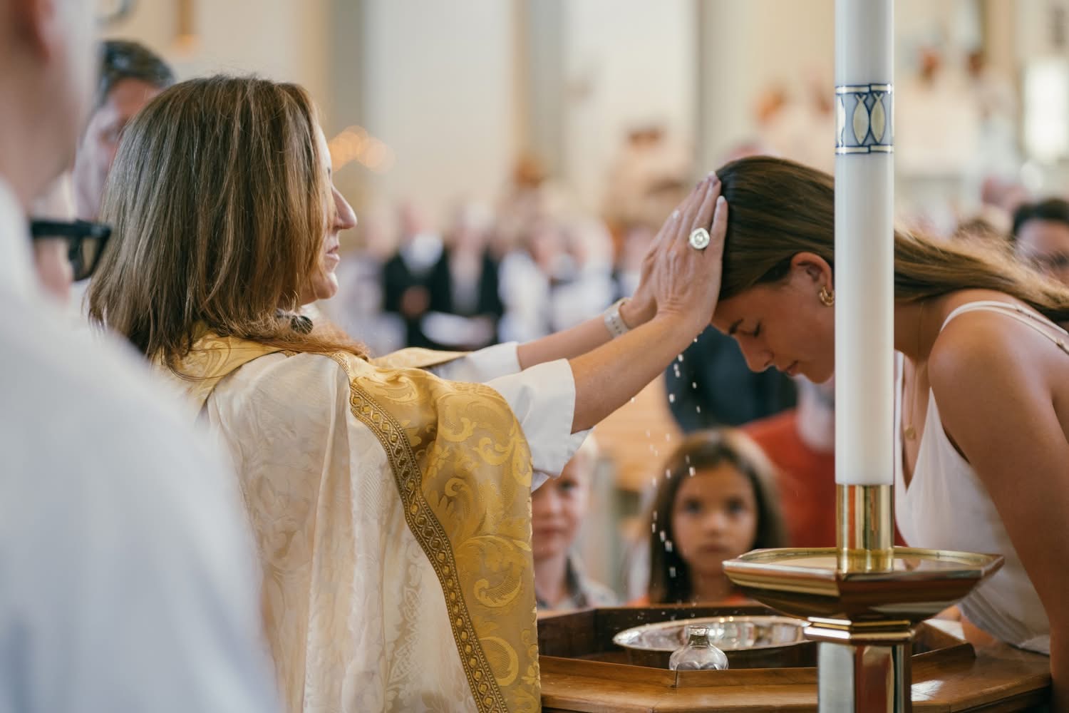Baptism and family worship at Christ Church Episcopal Hudson